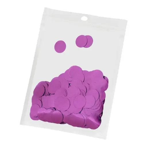 Metallic Purple Confetti Circles – Party Table & Balloon Filler Decoration (1 Pack)