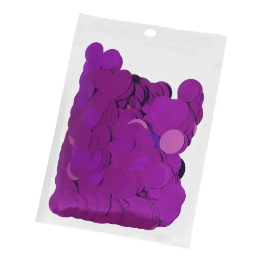 Deep Purple Confetti Circles – Party Table & Balloon Filler Decoration (1 Pack)