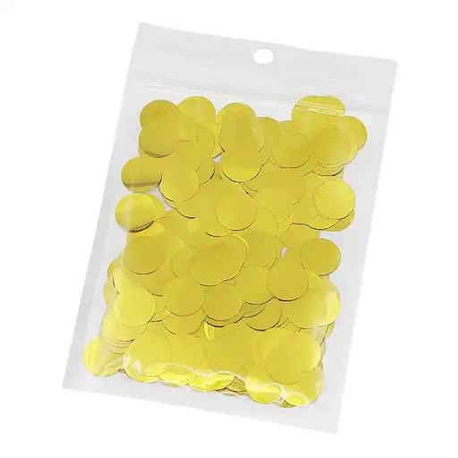 Metallic Gold Confetti Circles – Party Table & Balloon Filler Decoration (1 Pack)