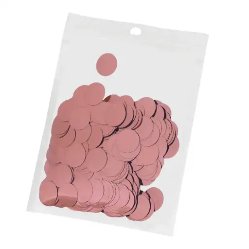 Rose Gold Confetti Circles – Party Table & Balloon Filler Decoration (1 Pack)