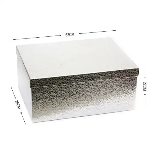 Silver Colour Gift Packing/Nesting Box with Lid – Small to XXL Sizes
