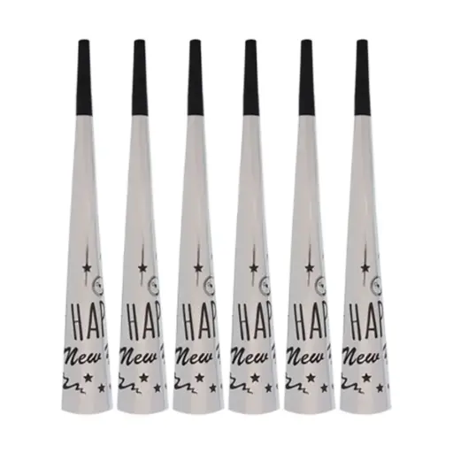 Happy New Year Foil Horn 12 in 6 pcs