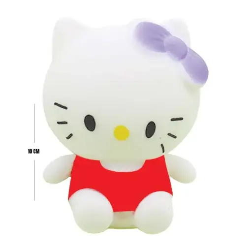 Purple Bow Kitty Squeeze Toy