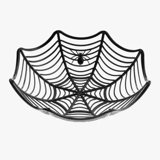 Halloween Web Basket - Black