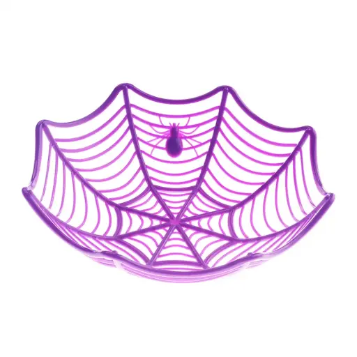 Halloween Web Basket - Purple