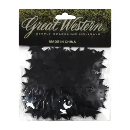 Black Star Confetti