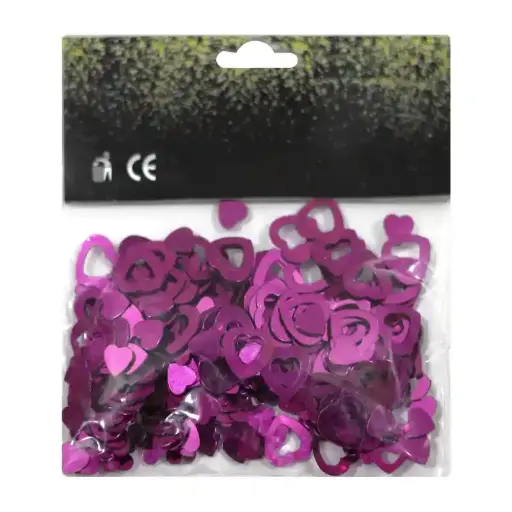 Pink Heart & Ring Confetti
