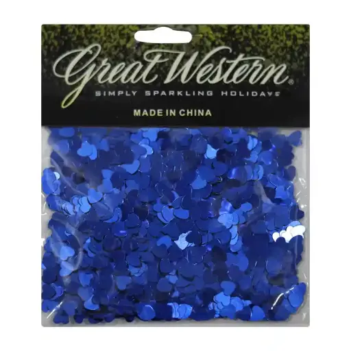 Blue Heart Confetti