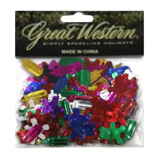 Mixed Christmas Shapes Confetti