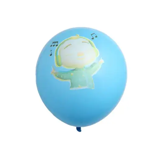 Cocomelon Printed Latex Balloon Blue – 11in