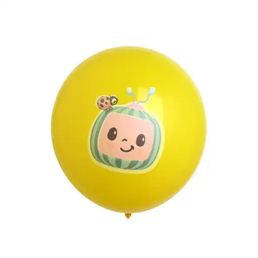 Cocomelon Printed Latex Balloon Yellow – 11in