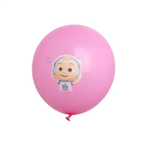 Cocomelon Printed Latex Balloon Pink – 11in