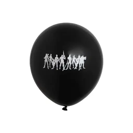 Fortnite Printed Latex Balloon Black – 11in