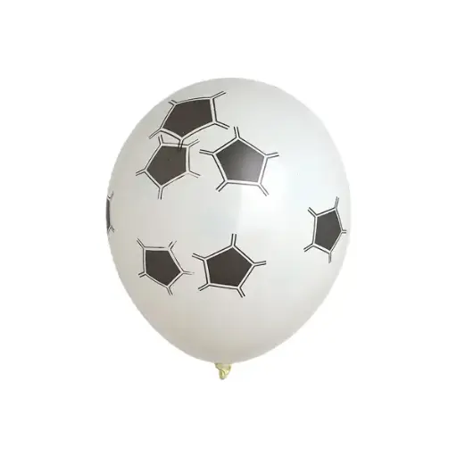 Football Printed Latex Balloon White – 11in