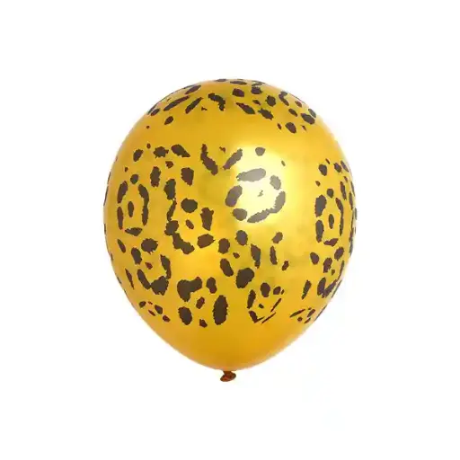 Leopard Animal Printed Balloon Golden – 11in