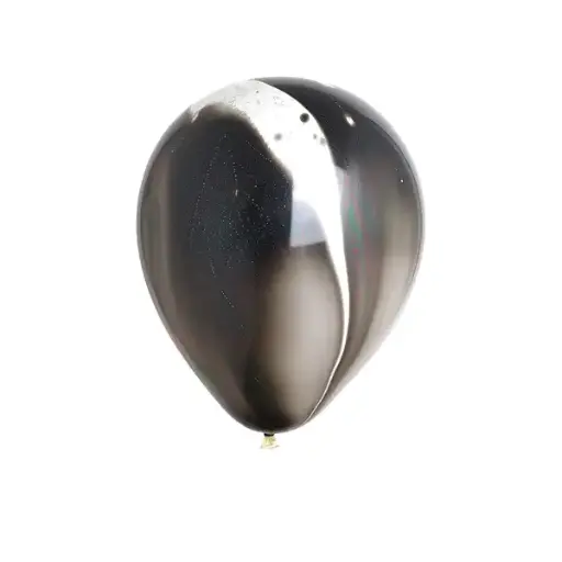 Marble Design Printed Balloon Black – 11in