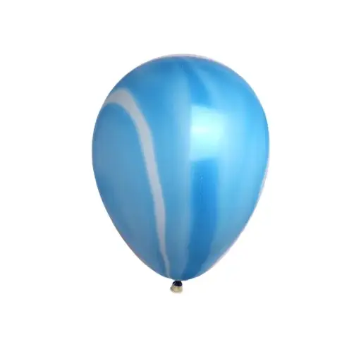 Marble Design Printed Balloon Blue – 11in