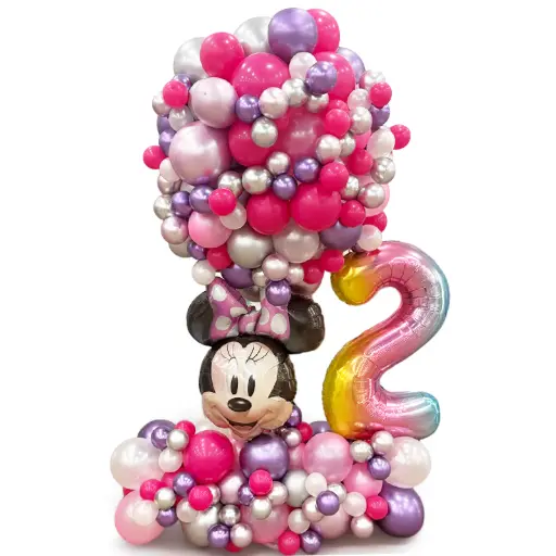 Minnie Mouse Birthday Balloon Decoration