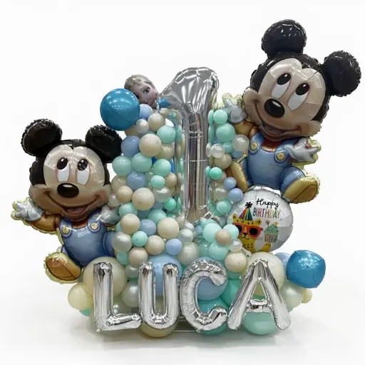 Mickey Theme Birthday Balloon Decoration