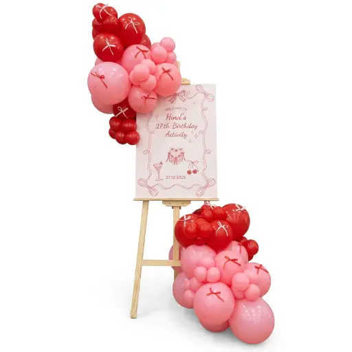 Balloon Welcome Stand with Event Board