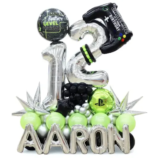 Gaming Theme Number Balloon Decoration Set