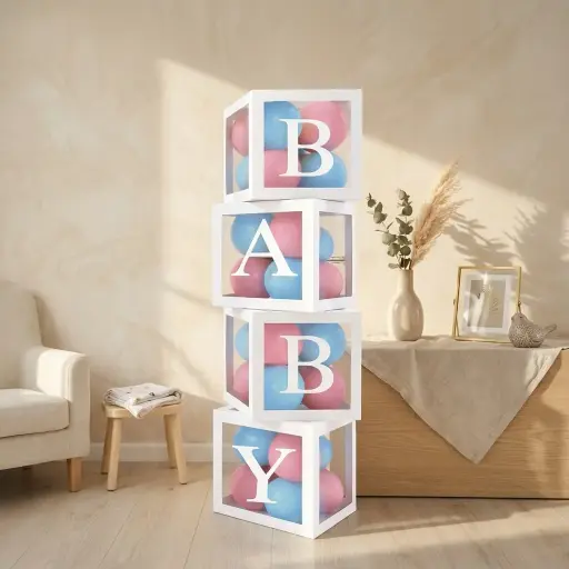 White & Clear Paper Boxes