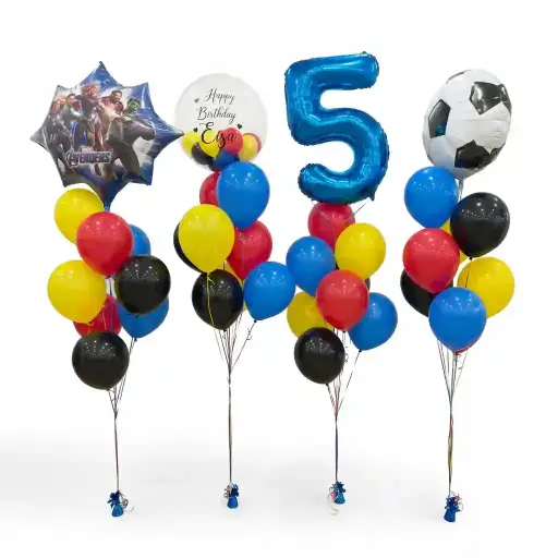 Avengers Superhero Birthday Balloon Bouquet Set