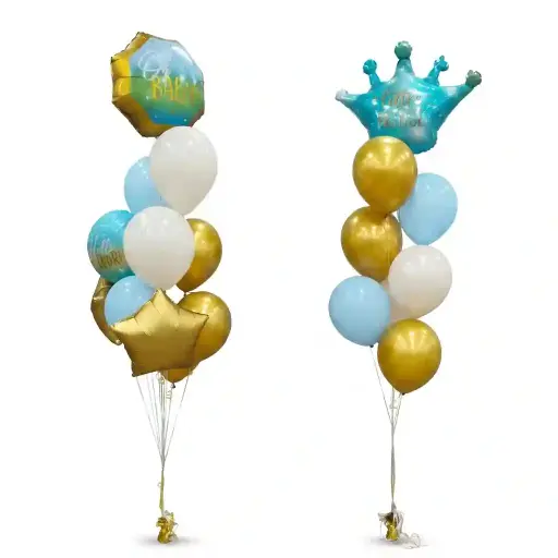 Oh Baby Boy & Little Prince Balloon Bouquet Set