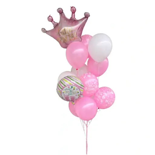 Little Princess Baby Girl Balloon Bouquet Decoration