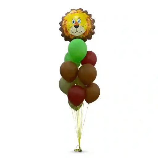 Jungle Safari Lion Balloon Bouquet Decoration