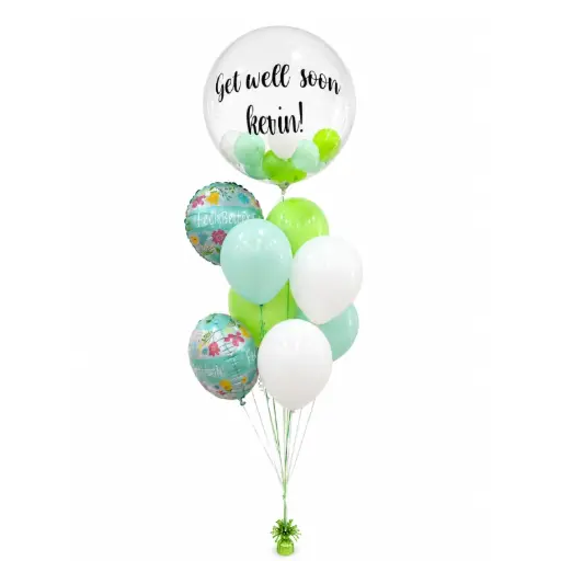 Personalized Get Well Soon Balloon Bouquet 36 in