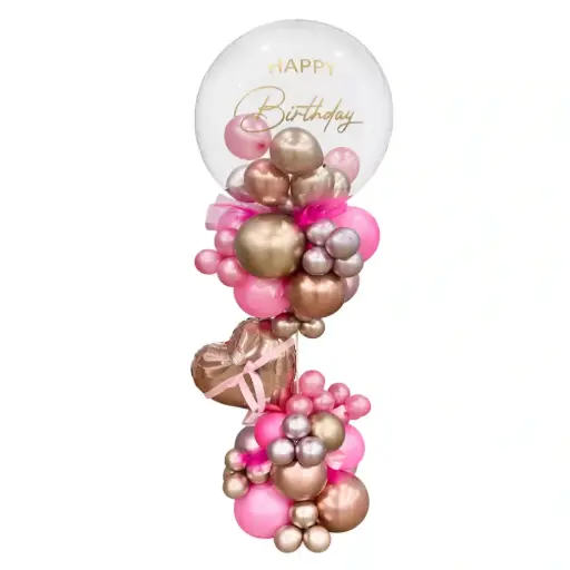 Bubble Balloon Birthday Floor Arrangement