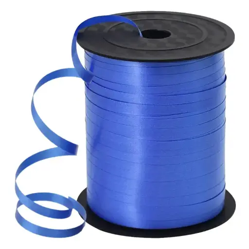 Blue Curling Balloon Ribbon Roll