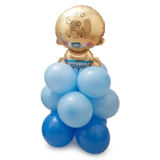 Baby Boy Balloon Column Decoration Blue Theme 1pcs