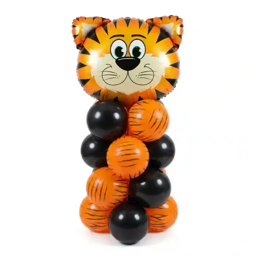 Cute Tiger Theme Balloon Floor Arrangement