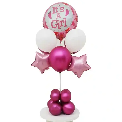 It’s a Girl Balloon Table Centerpiece Arrangement 1 pcs