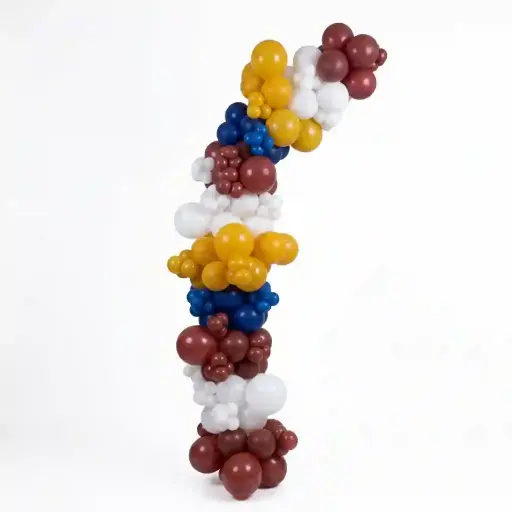 Organic Balloon Column Decoration
