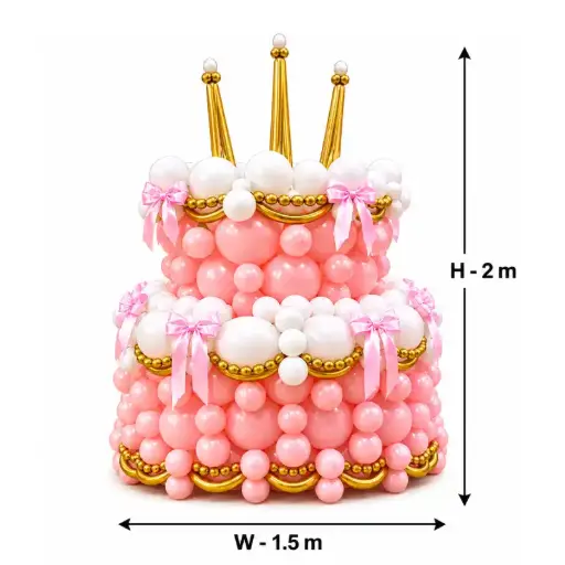 Princess Theme Balloon Cake Stand Decoration 3m x 1.5m