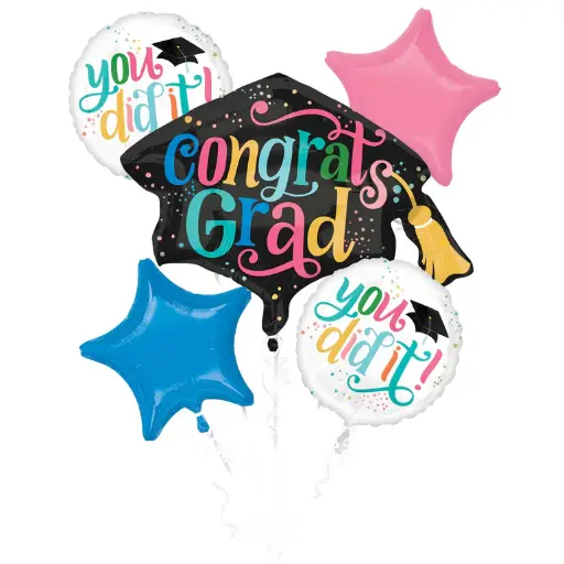 [4440101] Follow Your Dreams Balloon Bouquet, 5pcs
