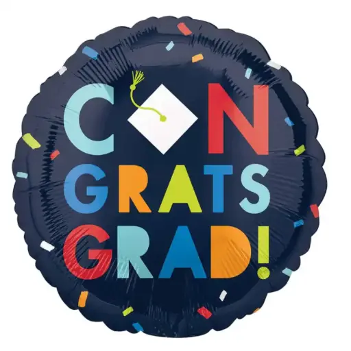 [4108301] Navy Class of Awesome Foil Balloon 43x43cm