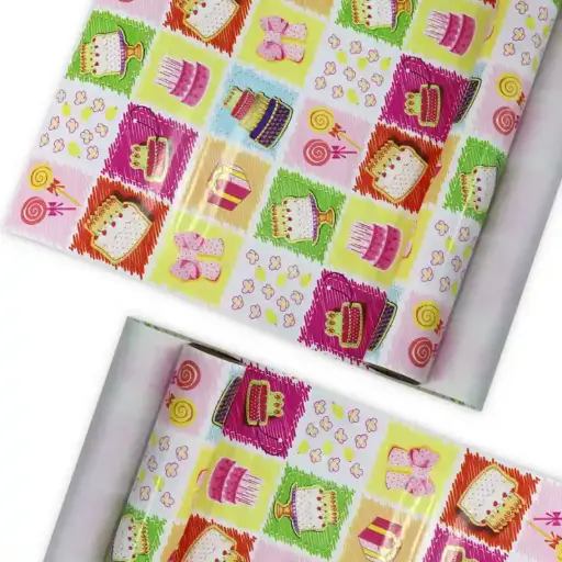 Birthday Cake & Candy Wrapping Paper
