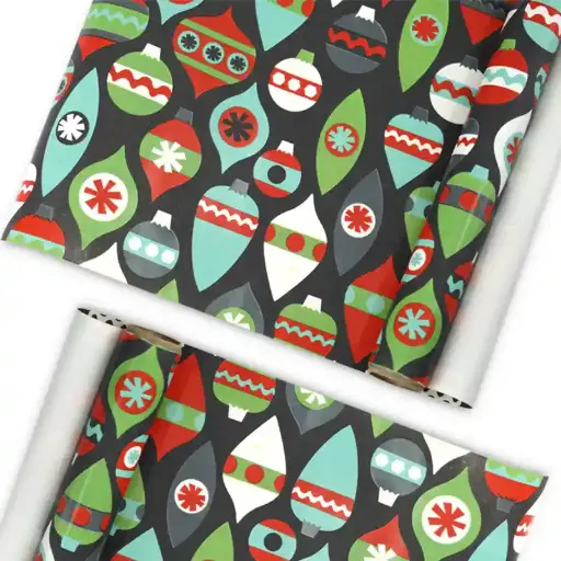 Christmas Ornament Gift Wrapping Paper