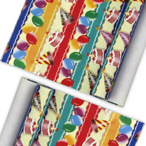 Colorful Birthday Celebration Wrapping Paper