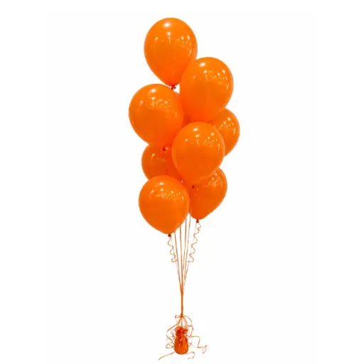 Orange Latex Helium Balloon Bouquet