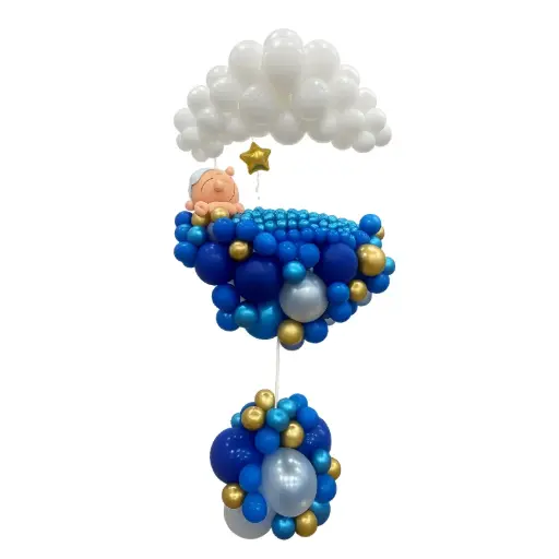 Baby Sleeping on Cloud Balloon Decoration