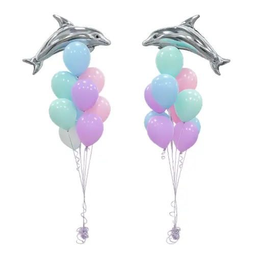 Dolphin Balloon Bouquet Decoration (Pair)