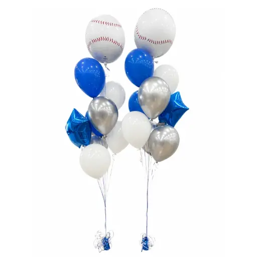 Baseball Theme Helium Balloon Bouquet (Pair)
